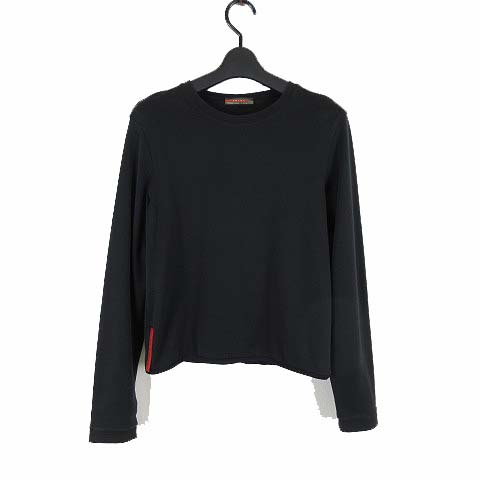PRADA SPORTS ブラック 長袖カットソー PRADA sport ブラック 長袖カットソー