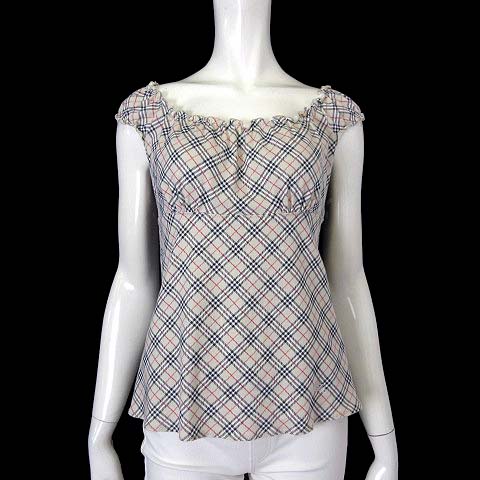 バーバリーブルーレーベル BURBERRY BLUE LABEL カットソー ブラウス 