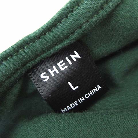 シーイン SHEIN ポロシャツ ラガーシャツ 英字 プリント