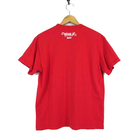 希少 レア BMW JAL.com Tシャツ カットソー 半袖 ロゴ プリント M-L 赤