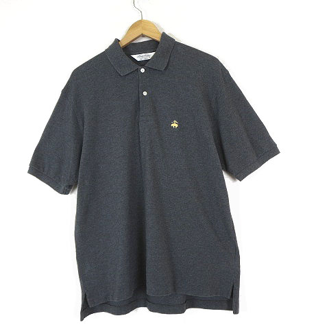 Brooks Brothers ブルックス・ブラザーズ ポロシャツ グレー 金色 ブルックスブラザーズ BROOKS BROTHERS ポロシャツ GOLDEN