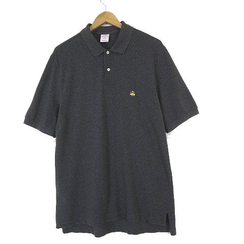 ブルックスブラザーズ BROOKS BROTHERS 346 ポロシャツ オリジナル Brooks Brothers ポロシャツ 半袖 コットン 刺繍ロゴ ブラック