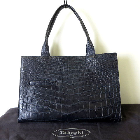 Takechi タケチ ハンドバッグ ショルダーバッグ クロコダイル TAKECHI