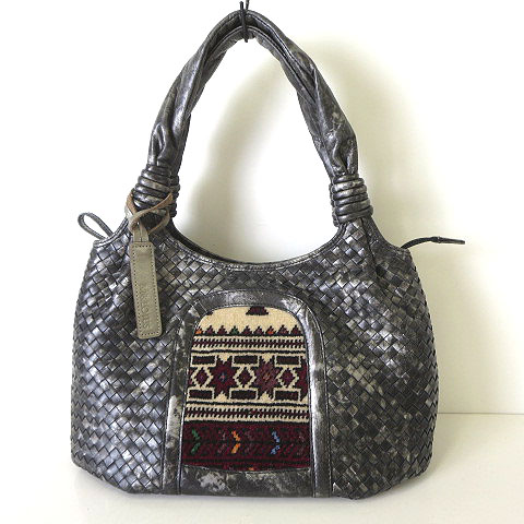 Mrs.LOTUS ミセスロータス バッグ ヘレケ 編み込み レザー 