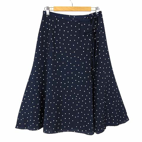 イエナ IENA スカート ライトデシン ドット プリント フレア
