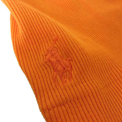 新品未使用 ラルフローレン ロゴ刺繍ワッペン ハイネック リブニット カットソー POLO RALPH LAUREN - ポロラルフローレンハイネックビッグ