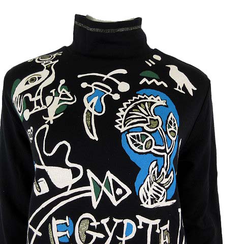 新品同様❗️トクコプルミエヴォル 希少柄　人物　ワンピース　TOKUKO トクコプルミエヴォル TOKUKO 1er VOL チュニック ワンピース 長袖