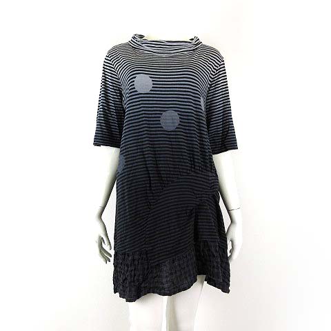 美品⁂センソユニコ⁂ジウ⁂ロングチュニック 膝丈ワンピース 変形ヘム