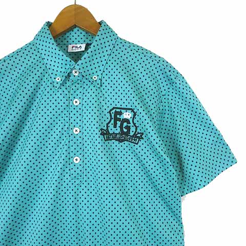 フィラ FILA ゴルフ GOLF ポロシャツ ボタンダウン ロゴ 刺繍