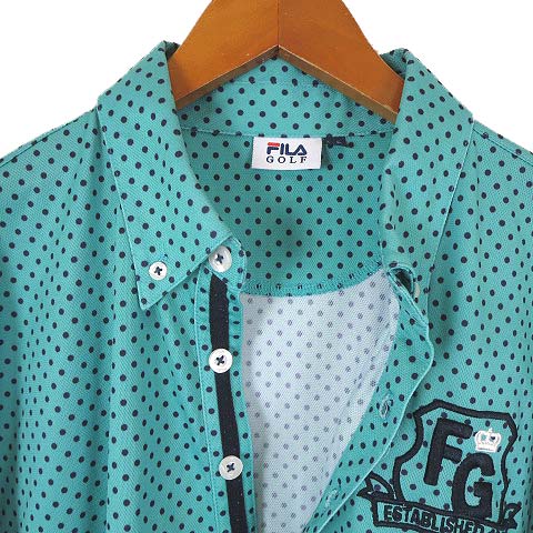 フィラ FILA ゴルフ GOLF ポロシャツ ボタンダウン ロゴ 刺繍