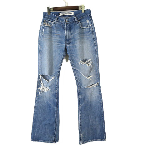 DIESEL ダメージ加工 ブルーデニムパンツ ディーゼル DIESEL