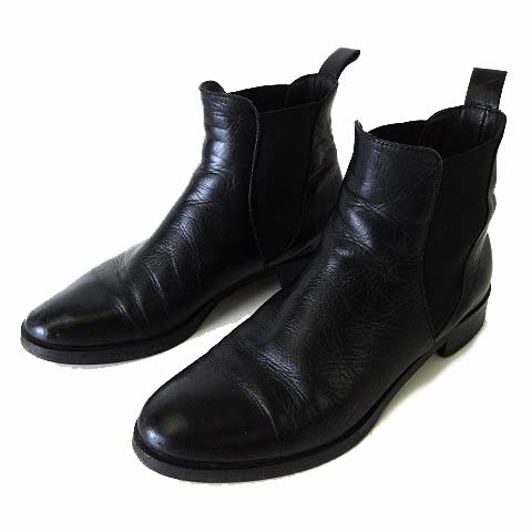 銀座かねまつ GINZA Kanematsu イタリア製 ブーツ サイドゴアブーツ 