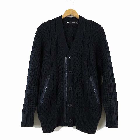 ジーユー GU アンダーカバー UNDERCOVER ケーブル カーディガン ボタン 
