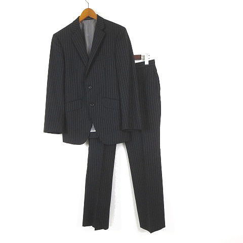 PAZZO collection メンズスーツ 新品 AOYAMA 【洋服の青山】盛夏用 ブラック系 スタイリッシュフォーマル