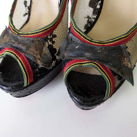 クリスチャン　ルブタン　パイソン　パンプス　ハイ ヒール　ピン　新品　38.5 Miss Z - 100 mm パンプス - パテントレザー - ブラック - ウィメンズ