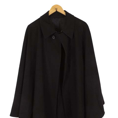 【ヴィンテージ】古着 コート ジップアップ スカーフ柄 黒 レトロ CATEGORY コート | cozy vintage