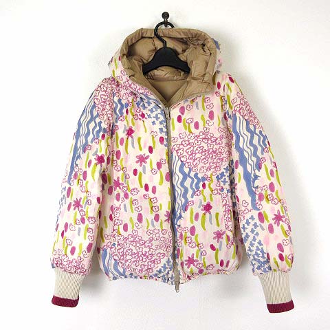 ツモリチサト TSUMORI CHISATO ダウンジャケット リバーシブル 絹