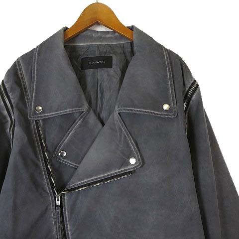 ジーナシス JEANASIS カコウ BIG ライダース ジャケット ベスト 2Way 