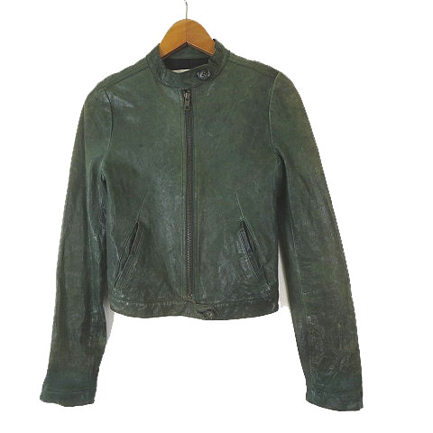 ライダースジャケットグリーン その他ブランド(ソノタブランド) / the