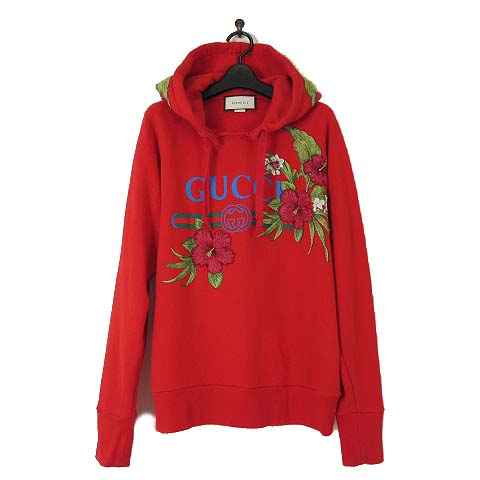 グッチ GUCCI フローラル ヴィンテージ ロゴ パーカー プルオーバー 