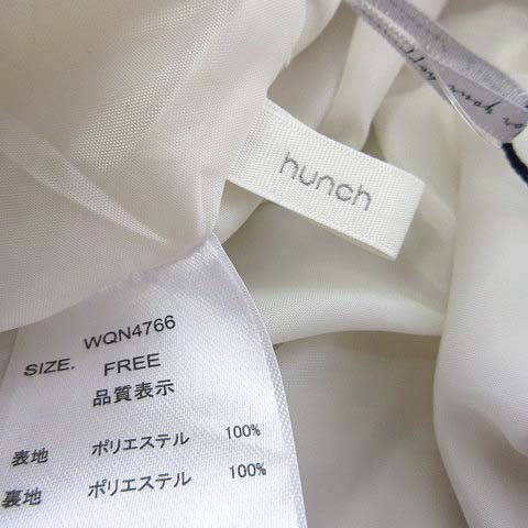 未使用品 ハンチ HUNCH 2way バルーンスカート スカート ロング ロングスカート 撥水加工 ハリ感 M-L 02 ライトアイボリー タグ付 美品 レディース