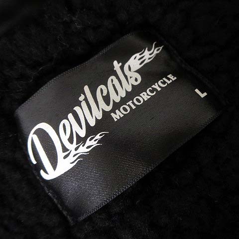 【Devilcats MOTORCYCLE】 裏ボアコーチジャケット　古着 デビルキャッツ Devilcats MOTORCYCLE ジャケット 裏ボア コーチ