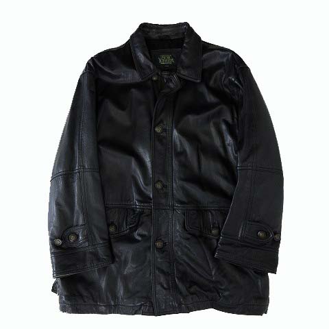 ニューヨーカー NEWYORKER コート ハーフコート 本革 ラムレザー 羊革  