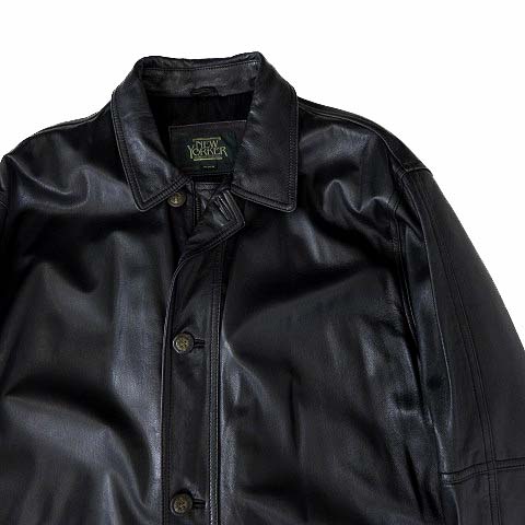 ニューヨーカー NEWYORKER コート ハーフコート 本革 ラムレザー 羊革