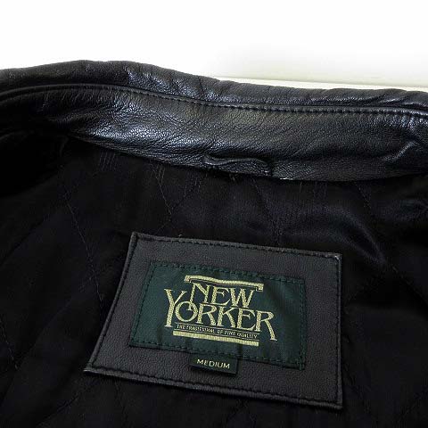 ニューヨーカー NEWYORKER コート ハーフコート 本革 ラムレザー 羊革  