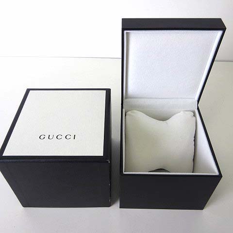 グッチ GUCCI 時計 腕時計 ケース 空箱 ロゴ 黒 ブラック 白 ホワイト 