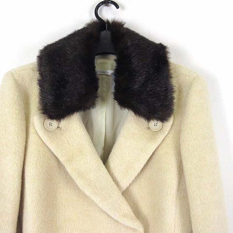 Classiques entier コート ロングコート シャギー モヘア ウール 襟