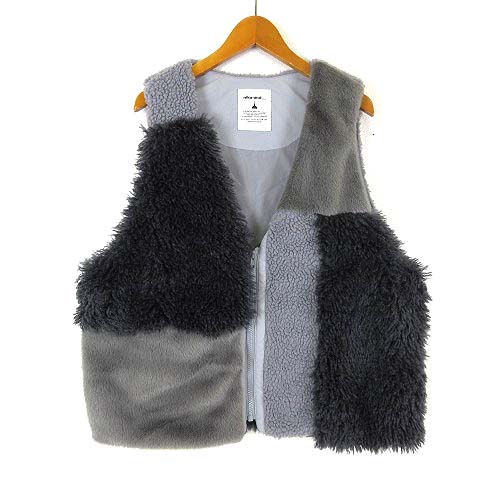 ニコアンド Niko and.. クレイジー ファー ベスト ジップアップ ボア