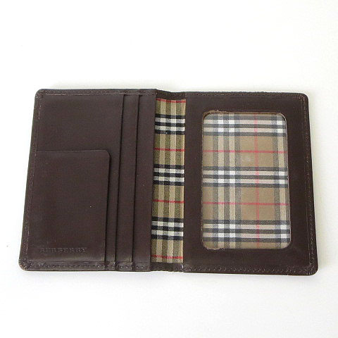 バーバリー BURBERRY パスケース カードケース 名刺入れ レザー ノバ
