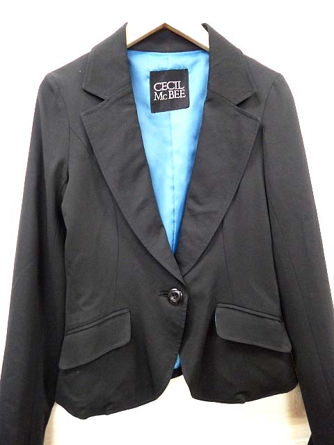 セシルマクビー Cecil Mcbee パンツスーツ ジャケット スラックス 長袖 ロング 裾フレア 黒 ブラック レディース 069 ベクトルパーク