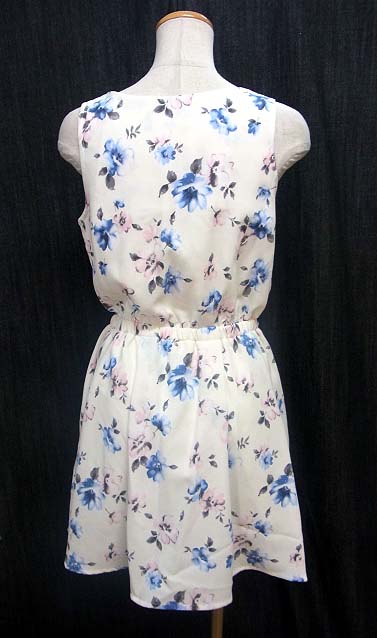 ヘザー Heather ワンピース 花柄 ノースリーブ 白 ホワイト F 069 ベクトルパーク ヘザー Heather ワンピース 花柄 ノースリーブ 白 ホワイト F 069 ベクトルパーク