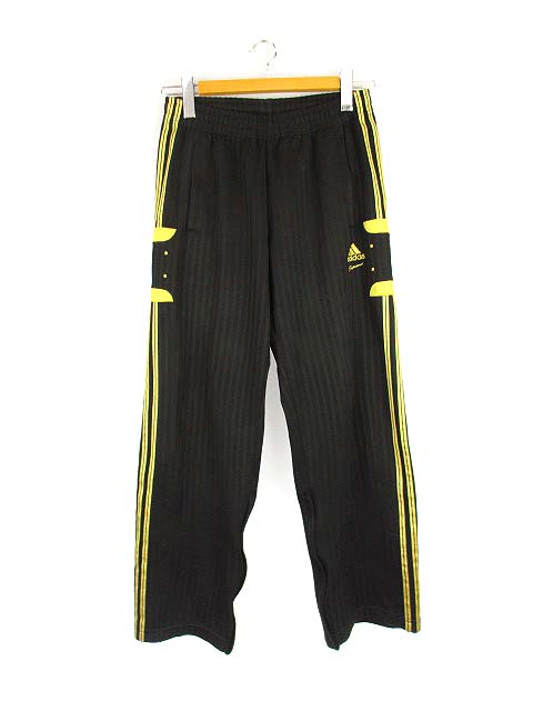アディダス Adidas Climalite ウォームアップ ジャージ パンツ ボトムス ウエストゴム紐 黒 ブラック ゴールド M メンズ 069 ベクトルパーク