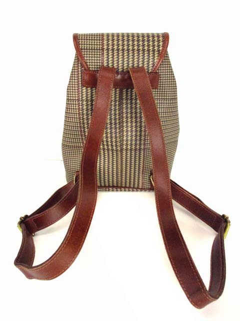 ポロ ラルフローレン Polo Ralph Lauren ミニ リュックサック グレンチェック 部分レザー 鞄 カバン レディース 069 ベクトルパーク