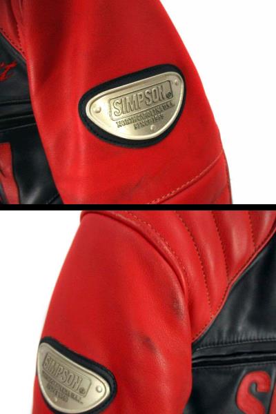 シンプソン SIMPSON シングル ライダース ジャケット レーシング 