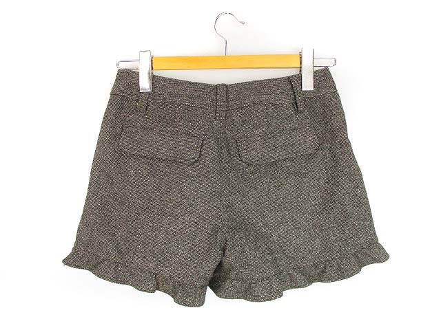 エムケークランプリュス ショートパンツ ホットパンツ 裾フリルデザイン エムケークランプリュス ショートパンツ ホットパンツ 裾フリルデザイン