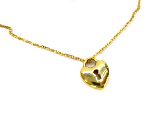 ティファニー TIFFANY & CO. ネックレス ペンダント ハートロック K18 