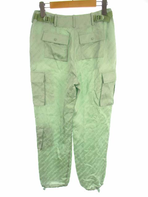 オフホワイト Off White カーゴパンツ ロゴ サテン 光沢 ライトグリーン 薄緑 サイズ38 レディース 069 ベクトルパーク オフホワイト Off White カーゴパンツ ロゴ サテン 光沢 ライトグリーン 薄緑 サイズ38 レディース 069 ベクトルパーク