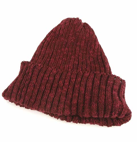 ハイランド Highland ニット帽 ワッチキャップ 帽子 メランジ リネン混 麻混 ワインレッド 赤系 メンズ レディース 069 ベクトルパーク