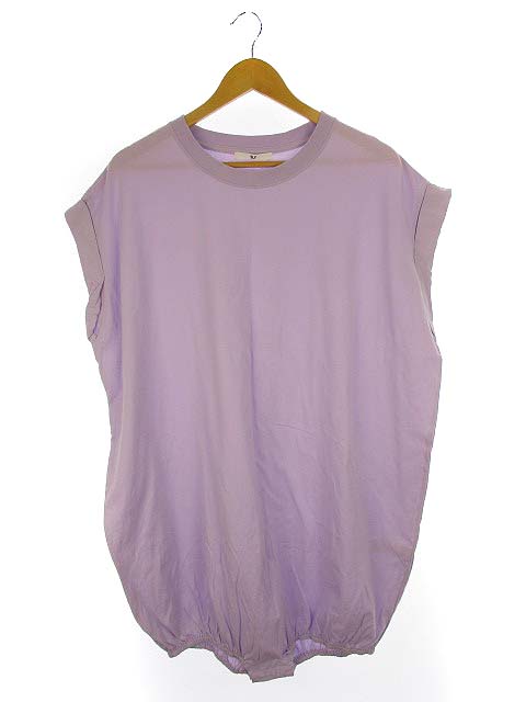 スライ Sly ロールアップ ビッグt ロンパース ワンピース 裾バルーン 半袖 030bay 3290 パープル 紫 F レディース 069 ベクトルパーク