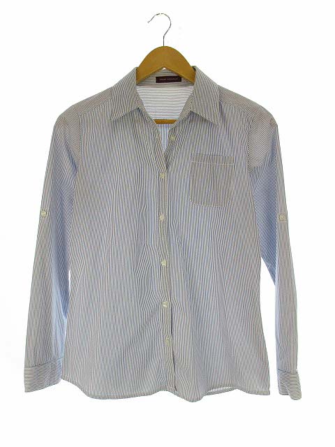アーバンリサーチ Urban Research ストライプ シャツ ブラウス 長袖 フロントボタン ブルー 青 フリーサイズ レディース 069 ベクトルパーク