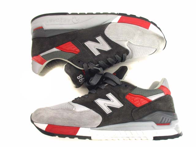 人気 ニューバランス M998CPL 26.5cm 新品 New balance ☆ made in USA M998CPL グレー×レッド (New Balance