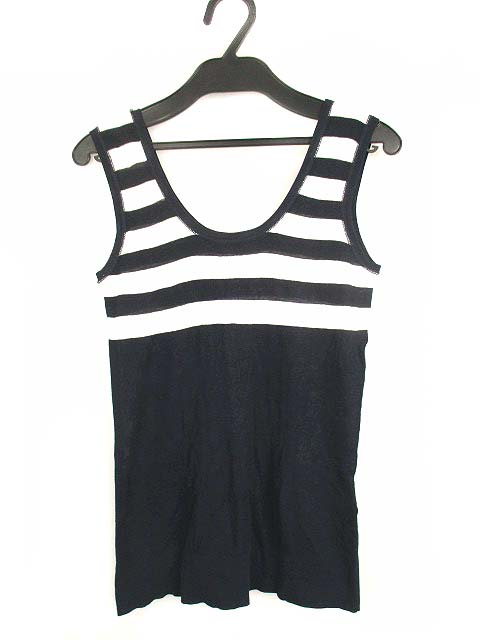 ギャルリーヴィー Galerie Vie トゥモローランド トップス サマーニット コットン タンクトップ ボーダー 紺 白 レディース 069 ベクトルパーク