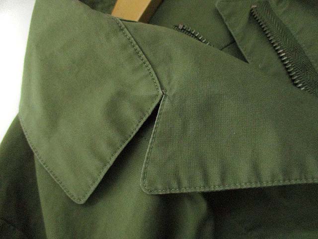 ユニクロ Uniqlo J プラスジェイ コットン シャーリング 切替 ワンピース ミリタリー 七分袖 グリーン 緑 S レディース 069 ベクトルパーク