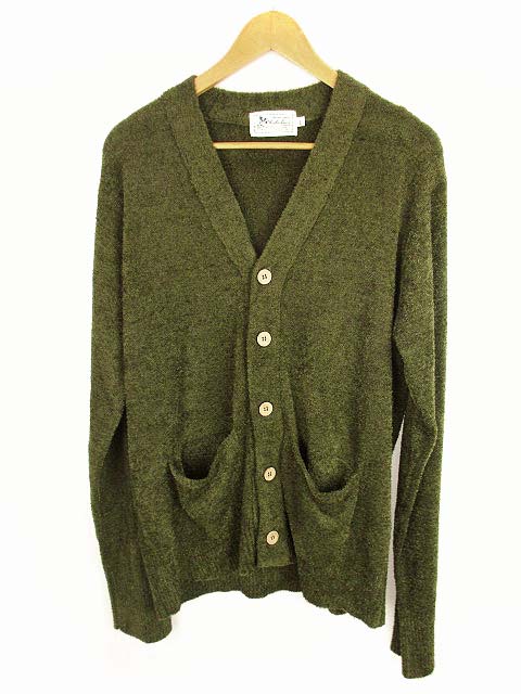 フララニハワイ Hula Lani Hawaii トップス カーディガン ニット 起毛 無地 グリーン系 緑系 L メンズ 069 ベクトルパーク