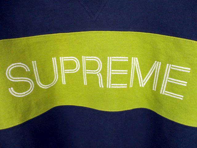 シュプリーム SUPREME 長袖 スウェット トレーナー Zig Zag Stitch  