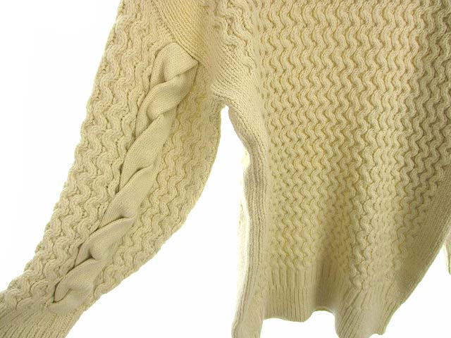 スライ Sly Random Cable Sleeve ケーブル ニット ワンピース 長袖 030bak73 5930 アクリル アイボリー 1 レディース 069 ベクトルパーク